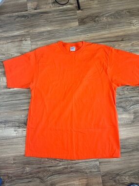 Vintage Pluma Heavy Weight Cotton Men’s Orange Short Sleeve Crew Tee Sz XL